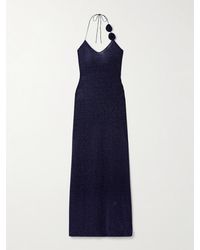 Oséree - Lumière Neckholder-Maxikleid Aus Stretch-Strick - Lyst