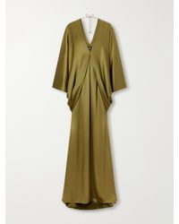‎Taller Marmo - Butterfly Draped Satin Gown - Lyst