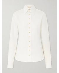 KHAITE - Ivy Cotton-Poplin Shirt - Lyst