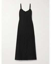 Proenza Schouler - Evelyn Tie-Back Crinkled-Voile Maxi Dress - Lyst