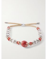 Isabel Marant - Janis Wood, Ceramic And Leather Beaded Bracelet - Lyst