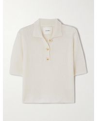 Lisa Yang - Masy Cashmere And Silk-Blend Polo Shirt - Lyst