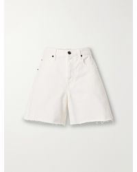 SLVRLAKE Denim - Sienna Frayed Denim Shorts - Lyst