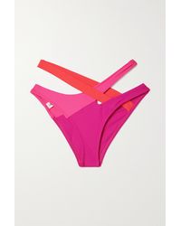 Agent Provocateur Izaro Cutout Color-block Bikini Briefs - Pink