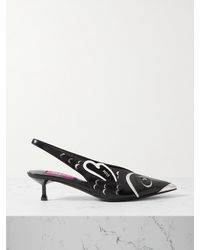 PUCCI - Studded Leather Slingback Pumps - Lyst