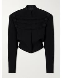 KHAITE - York Cord-Detailed Crepe Jacket - Lyst