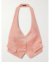 Tom Ford - Open-Back Silk And Wool-Blend Twill Vest - Lyst