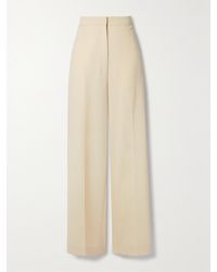 The Row - Gordon Wool Wide-Leg Pants - Lyst