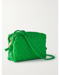Bottega Veneta - Loop Mini Intrecciato Leather Shoulder Bag - Lyst