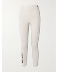 Moncler - Printed Stretch-Jersey Leggings - Lyst