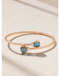 Pomellato - Mini Nudo 18-Karat Rose And, Topaz And Diamond Bangle - Lyst
