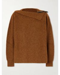 Isabel Marant - Thais Button-Detailed Ribbed Alpaca Wool-Blend Sweater - Lyst