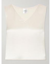Leset - Barb Satin Tank Top - Lyst