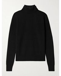 Aztech Mountain - Etta Layered Jersey-Trimmed Wool-Blend Turtleneck Sweater - Lyst