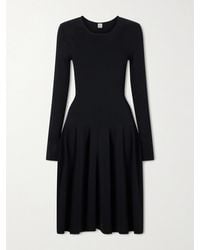 TOTEME - Jersey Draped Knee-Length Dress - Lyst