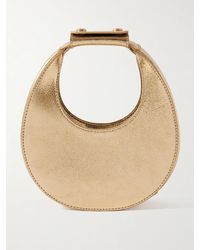 STAUD - Goodnight Moon Tote Aus Metallic-Leder - Lyst