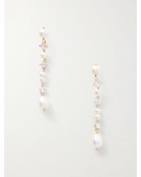 Completedworks - Plated, Pearl-Like And Cubic Zirconia Earrings - Lyst