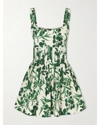 Cara Cara - Ria Floral-Print Cotton Mini Dress - Lyst