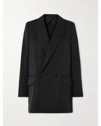 Max Mara - Levico Doppelreihiger Blazer Aus Twill Aus Einer Woll-Mohairmischung - Lyst