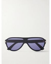 Tom Ford - Samuele Aviator-Style Acetate Sunglasses - Lyst