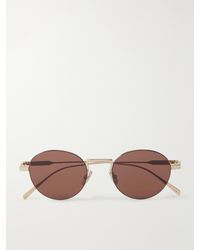 Celine - Oro Round-Frame-Tone Sunglasses - Lyst