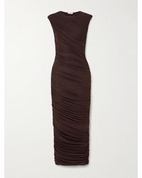 Agolde - Ester Ruched Lyocell-Blend Maxi Dress - Lyst