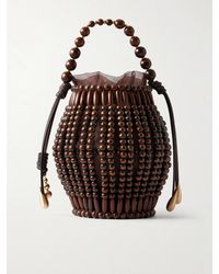 Cult Gaia - Lanterna Wood-Beaded Mini Bag - Lyst