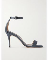 Manolo Blahnik - Chaos 90 Sandalen Aus Satin - Lyst