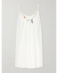 Stella McCartney - Embellished Cotton Mini Dress - Lyst