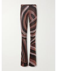PUCCI - Printed Stretch-Jersey Flared Pants - Lyst