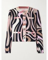 Emilio Pucci - Printed Cotton-Blend Gabardine Jacket - Lyst