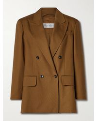 Max Mara - Palanca Doppelreihiger Blazer Aus Einer Mischung Aus Wolle, Mohair Und Seide - Lyst