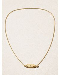 Marie Lichtenberg - Micro Coco Locket 18-Karat Diamond Necklace - Lyst