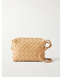 Bottega Veneta - Loop Mini Intrecciato Leather Shoulder Bag - Lyst