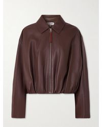 Loewe - Balloon Leather Jacket - Lyst