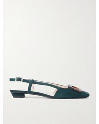 Roger Vivier - Belle Vivier 25 Suede Slingback Pumps - Lyst