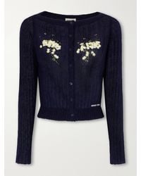ShuShu/Tong - Embellished Knitted Cardigan - Lyst