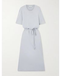 Lemaire - Belted Cotton-Jersey Midi Dress - Lyst