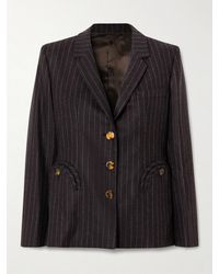 Blazé Milano - Akira Pinstriped Wool And Cashmere-Blend Blazer - Lyst