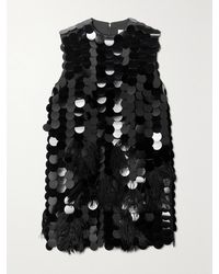 16Arlington - Mini-Robe En Jersey À Plumes Et À Sequins Tona - Lyst