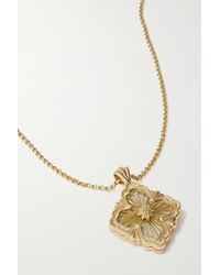 Buccellati Opera Tulle 18-karat Gold Mother-of-pearl Necklace - Metallic