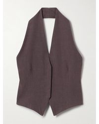 Cortana - Umbra Neckholder-Weste Aus Einer Mischung Aus Wolle, Biobaumwolle Und Hanf Mit Stretch-Anteil - Lyst