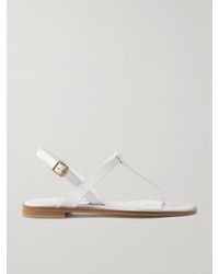 Manolo Blahnik - Hata Slingback-Sandalen Aus Leder - Lyst