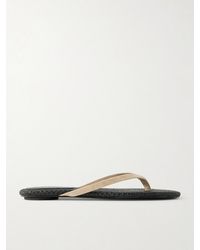 St. Agni - Suede Woven Flip Flop - Lyst