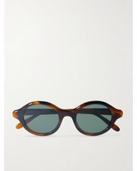 Loewe - Round-Frame Tortoiseshell Acetate Sunglasses - Lyst