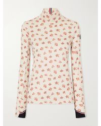 Moncler - Floral-Print Stretch-Jersey Base Layer - Lyst