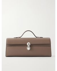 SAVETTE - Slim Symmetry Leather Clutch - Lyst