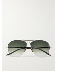 Jacques Marie Mage - Amelia Aviator-Style Titanium Sunglasses - Lyst
