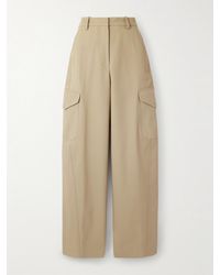 Givenchy - Cotton And Wool-Blend Gabardine Wide-Leg Cargo Pants - Lyst