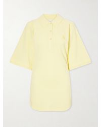 The Attico - Logo-Embroidered Cotton-Piqué Mini Dress - Lyst